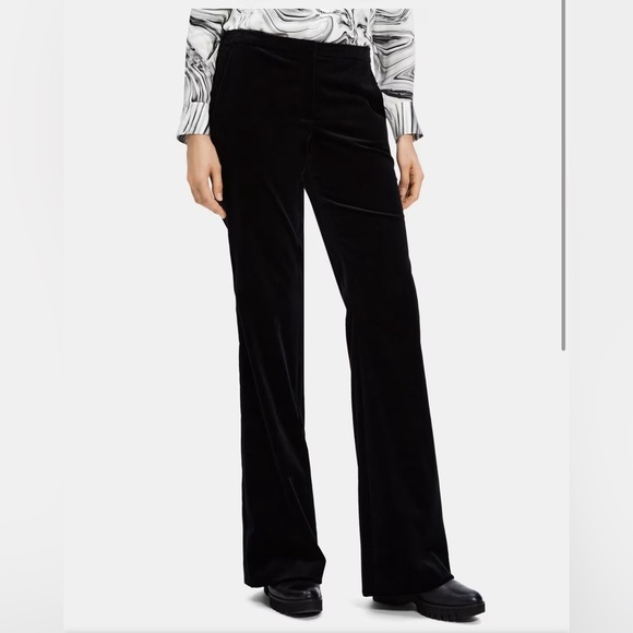 Theory Black Pants in Stretch Velvet. Size 2. Excellent condition! - Picture 1 of 10